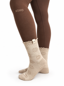 Latte grip socks