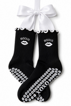 Bisous Amour - Noir Grip Socks