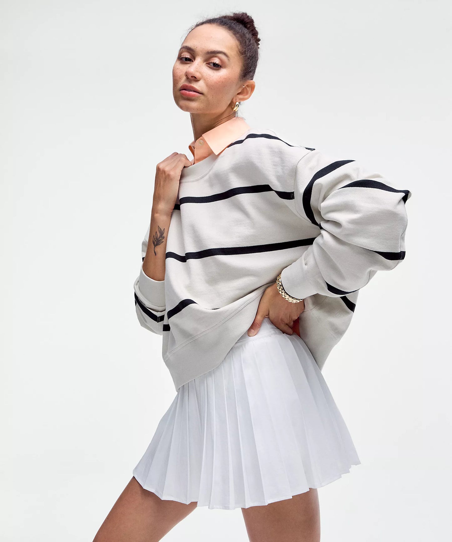 High-Rise Pleated Tennis Skirt
